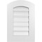 Ekena Millwork Arch Top Surface Mount PVC Gable Vent: Non-Functional, w/ 3-1/2"W x 1"P Standard Frame, 16"W x 22"H GVPAR16X2201SN - alternate 1